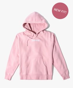 Glossier Embroidered Pink Hoodie