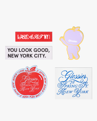 Glossier Big Apple Sticker Pack